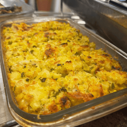 Gratinado de Batata Inglesa e Milho Verde