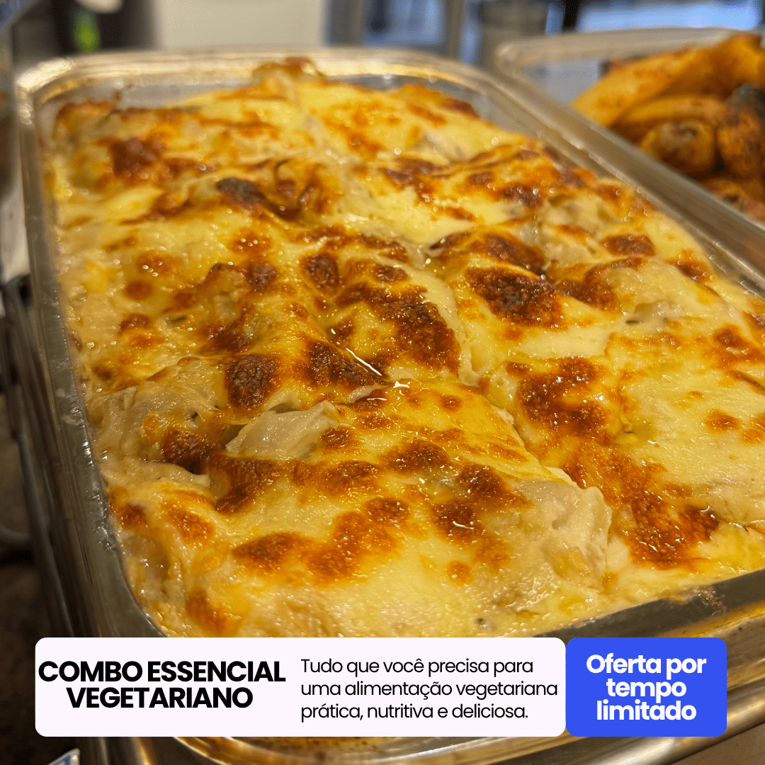 Black and Orange Black Friday Discount Voucher Instagram Post (8) COMBO ESSENCIAL VEGETARIANO — 10 PRATOS (350g) - Imagem 1