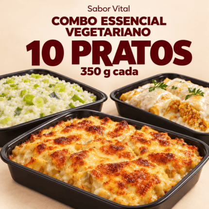 COMBO ESSENCIAL VEGETARIANO — 10 PRATOS (350g)