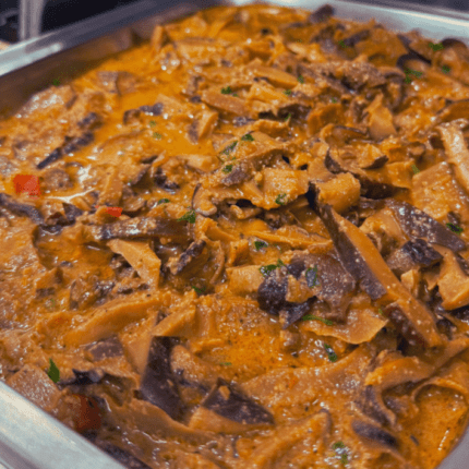 Strogonoff de Shitake com Creme de Leite