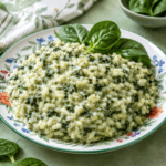 Risoto de Espinafre Vegano